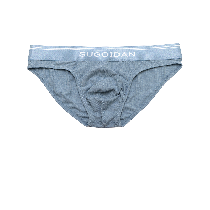 Mens-Breathable-Sexy-Heather-Brief-blue