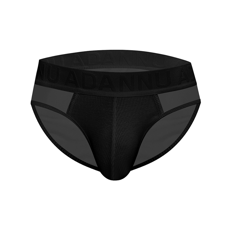 Mens-Invisible-Desire-Mesh-Brief-Black
