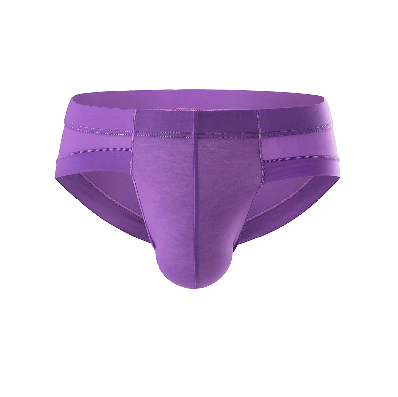 Mens-Lifting-Icy-Silk-Breathable-Brief-purple