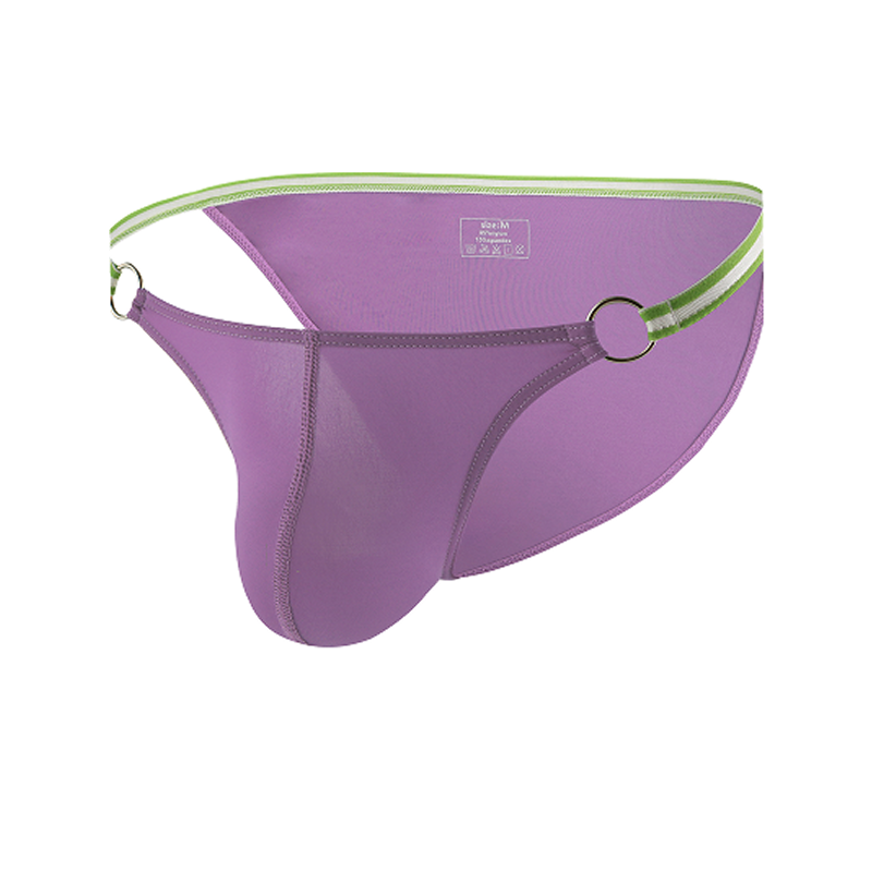 Mens-Ring-Strap-Ice-Brief-Purple