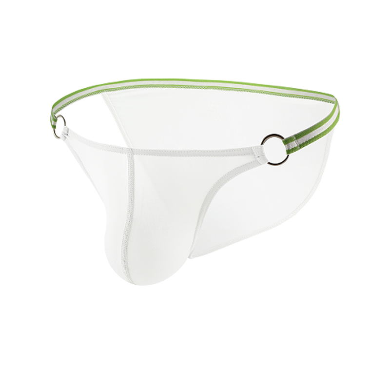 Mens-Ring-Strap-Ice-Brief-White