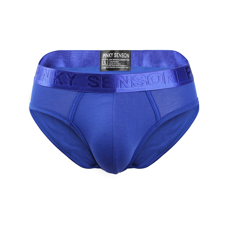 Mens-Skin-Friendly-Comfortable-Brief-Blue