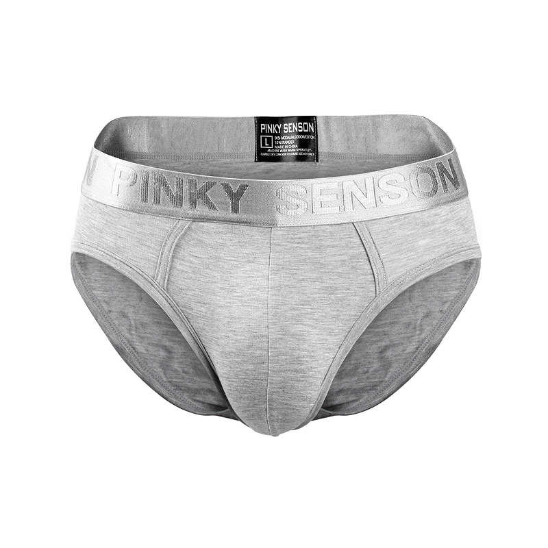Mens-Skin-Friendly-Comfortable-Brief-Grey