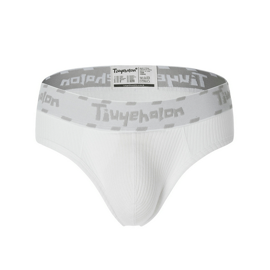 Men's White CoreFlex Cotton Sport Brief