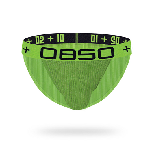 Mens-High-Cut-Sports-Brief-Green