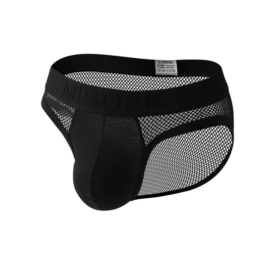 Mens-Mesh-Brief-with-Solid-Pouch-Black-1